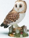 Kubla Crafts Bejeweled Enamel 4057 Barn Owl Box