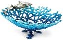 Kubla Crafts Bejeweled Enamel 3020 Coral Dolphin Bowl