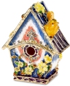 Kubla Crafts Bejeweled Enamel 3036 Birdhouse Hinged Box