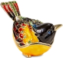 Kubla Crafts Bejeweled Enamel 3039 Oriole Hinged Box