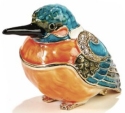 Kubla Crafts Bejeweled Enamel 3041 Bird Box