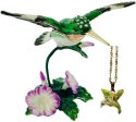 Kubla Crafts Bejeweled Enamel 3044HNN Hummingbird Box & Necklace