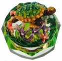 Kubla Crafts Bejeweled Enamel 3068 Glass Box Sea Turtle