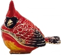 Kubla Crafts Bejeweled Enamel 3073 Cardinal Box