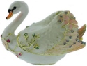 Kubla Crafts Bejeweled Enamel 3089 Swan Box