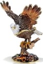 Kubla Crafts Bejeweled Enamel 3765 Bald Eagle Large Box