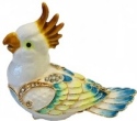 Kubla Crafts Bejeweled Enamel 3109 Cockatoo Box