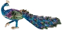 Kubla Crafts Bejeweled Enamel 3116 Peacock Box