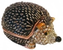 Kubla Crafts Bejeweled Enamel 3120 Hedgehog Box