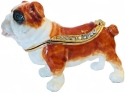 Kubla Crafts Bejeweled Enamel 3129- Bulldog Mini Box