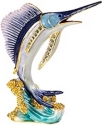 Kubla Crafts Bejeweled Enamel 3145 Sailfish Box