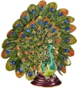 Kubla Crafts Bejeweled Enamel KUB 3153 Peacock Large Box