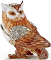 Kubla Crafts Bejeweled Enamel KUB 3163 Owl Box
