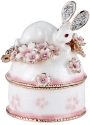 Kubla Crafts Bejeweled Enamel 3197 Bunny Hinged Box