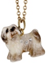 Kubla Crafts Bejeweled Enamel 3212N Havanese Dog Necklace