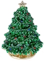 Kubla Crafts Bejeweled Enamel 3226 Christmas Tree Box with hinges