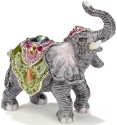 Kubla Crafts Bejeweled Enamel 3232 Elephant Box