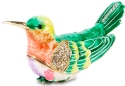 Kubla Crafts Bejeweled Enamel 3236GR Light Green Hummingbird Box