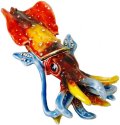 Kubla Crafts Bejeweled Enamel 3239BN Squid Box