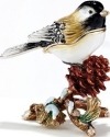 Kubla Crafts Bejeweled Enamel 3310 Chickadee Box