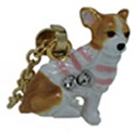 Kubla Crafts Bejeweled Enamel 3306N Chihuahua Dog Necklace