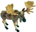 Kubla Crafts Bejeweled Enamel 3330 Moose Hinged Box