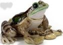 Kubla Crafts Bejeweled Enamel 3378 Frog Box