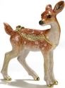 Kubla Crafts Bejeweled Enamel 3383 Fawn Box