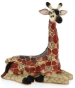 Kubla Crafts Bejeweled Enamel 3423 Laying Giraffe Hinged Box