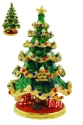 Kubla Crafts Bejeweled Enamel 3446 Christmas Tree Hinged Box