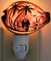 Kubla Crafts Capiz 3474 Tropic Breeze Night Light