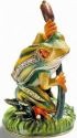 Kubla Crafts Bejeweled Enamel 3477 Frog on Willow Box