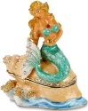 Kubla Crafts Bejeweled Enamel 3497B Mermaid Box