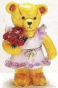 Kubla Crafts Bejeweled Enamel 3590 Teddy Bear Rose Bouquet Box