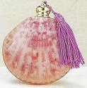 Kubla Crafts Bejeweled Enamel 3605 Shell Perfume Bottle