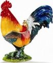 Kubla Crafts Bejeweled Enamel 3638A Rooster Box