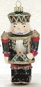 Kubla Crafts Cloisonne 3697 Handpainted Blown Glass Crystal Nutcracker Ornament