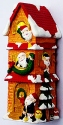 Kubla Crafts Cloisonne 0037- Santa's Workshop Resin Sculpture