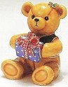 Kubla Crafts Bejeweled Enamel 3708 Teddy Bear with Gift Box