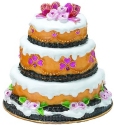 Kubla Crafts Bejeweled Enamel 3711 Large Wedding Cake Box