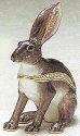 Kubla Crafts Bejeweled Enamel KUB 3716 Jack Rabbit Box