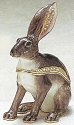 Kubla Crafts Bejeweled Enamel 3716 Jack Rabbit Box