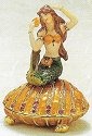Kubla Crafts Bejeweled Enamel 3735 Shell Mermaid Box