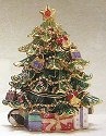 Kubla Crafts Bejeweled Enamel KUB 3736 Christmas Tree Box