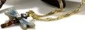 Kubla Crafts Bejeweled Enamel 3749DNN Dragonfly Box and Necklace