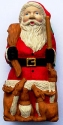 Kubla Crafts Cloisonne 0038- Santa and Reindeer Resin Sculpture