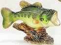 Kubla Crafts Bejeweled Enamel 3809N Large Mouth Bass Box