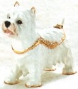 Kubla Crafts Bejeweled Enamel 3811- Westie West Highland Terrier Box
