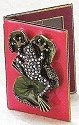 Kubla Crafts Bejeweled Enamel 3818 Frog Frame Note Book