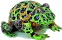 Kubla Crafts Bejeweled Enamel 3843 Bull Frog Box